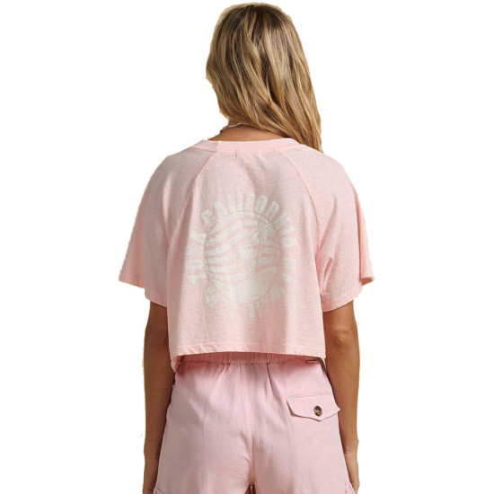 Billabong Γυναικεία κοντομάνικη μπλούζα Salty Blonde Just Beachin - High Neck Top